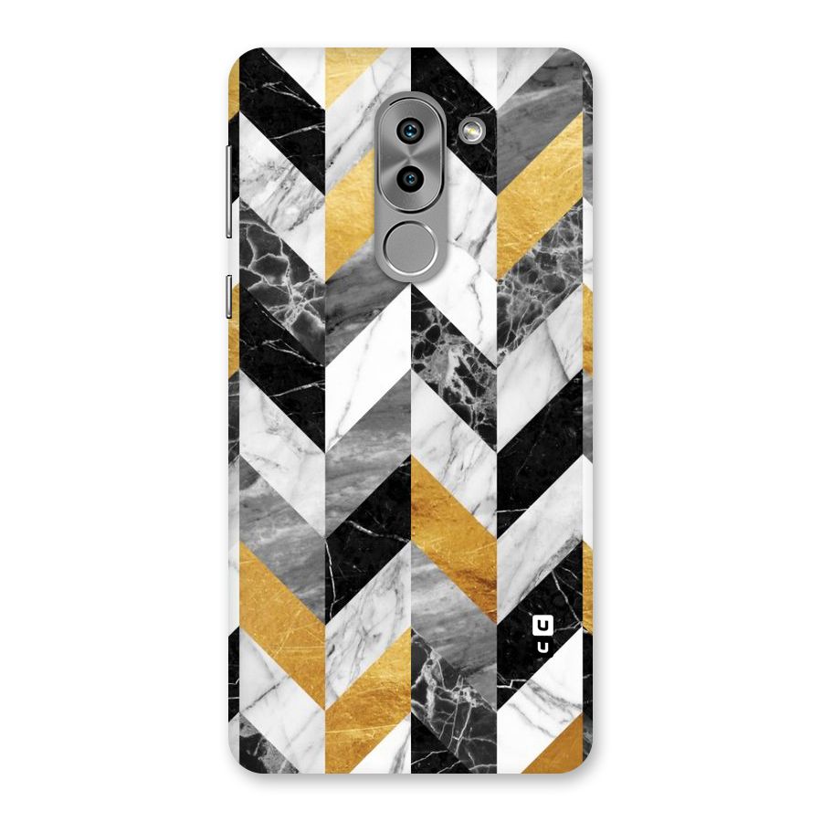 Yellow Grey Marble Back Case for Honor 6X