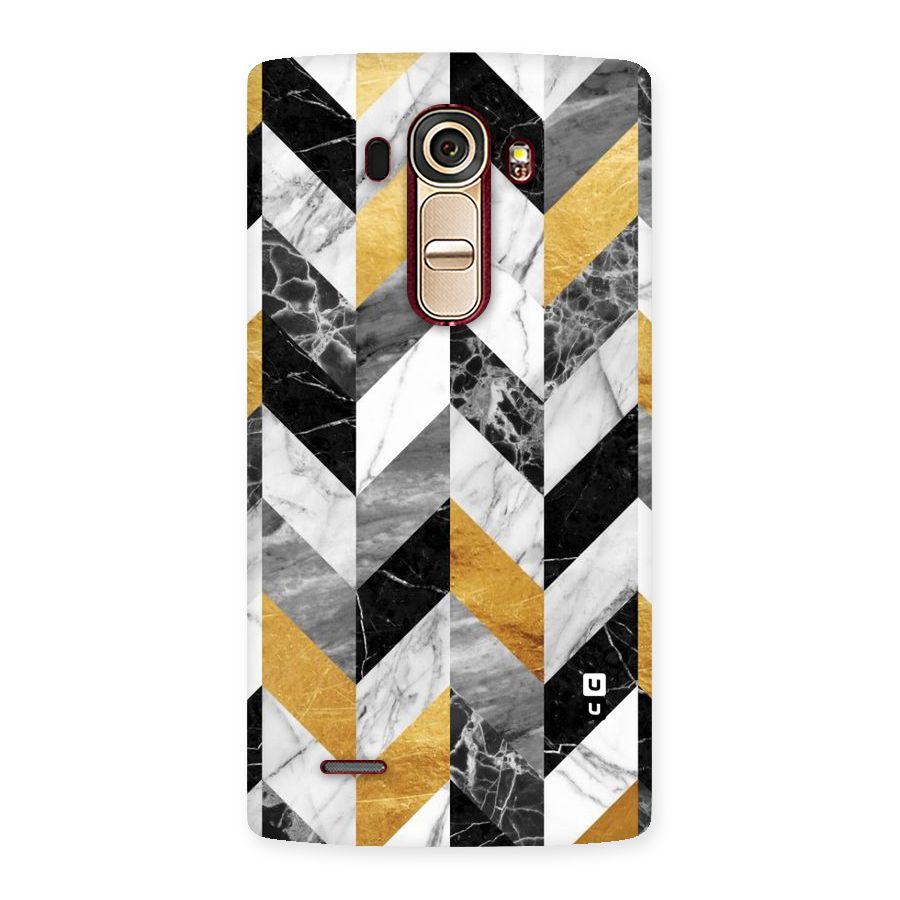 Yellow Grey Marble Back Case for LG G4
