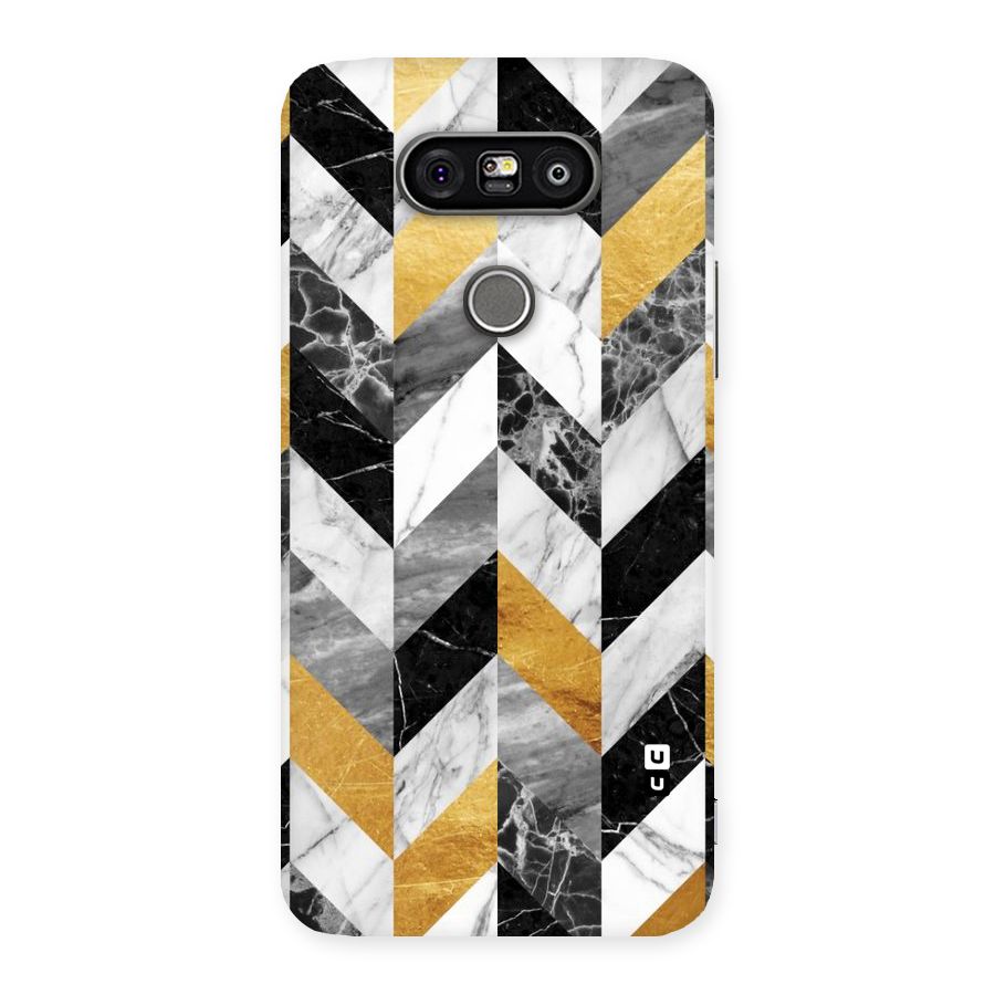 Yellow Grey Marble Back Case for LG G5