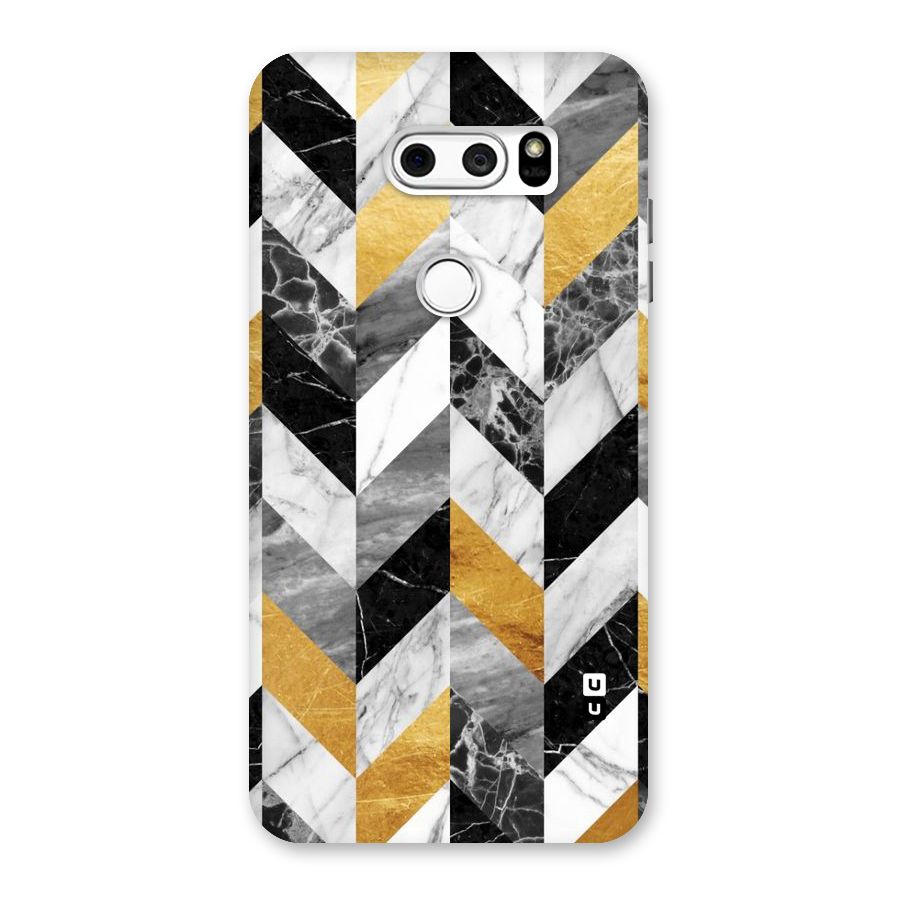 Yellow Grey Marble Back Case for LG V30