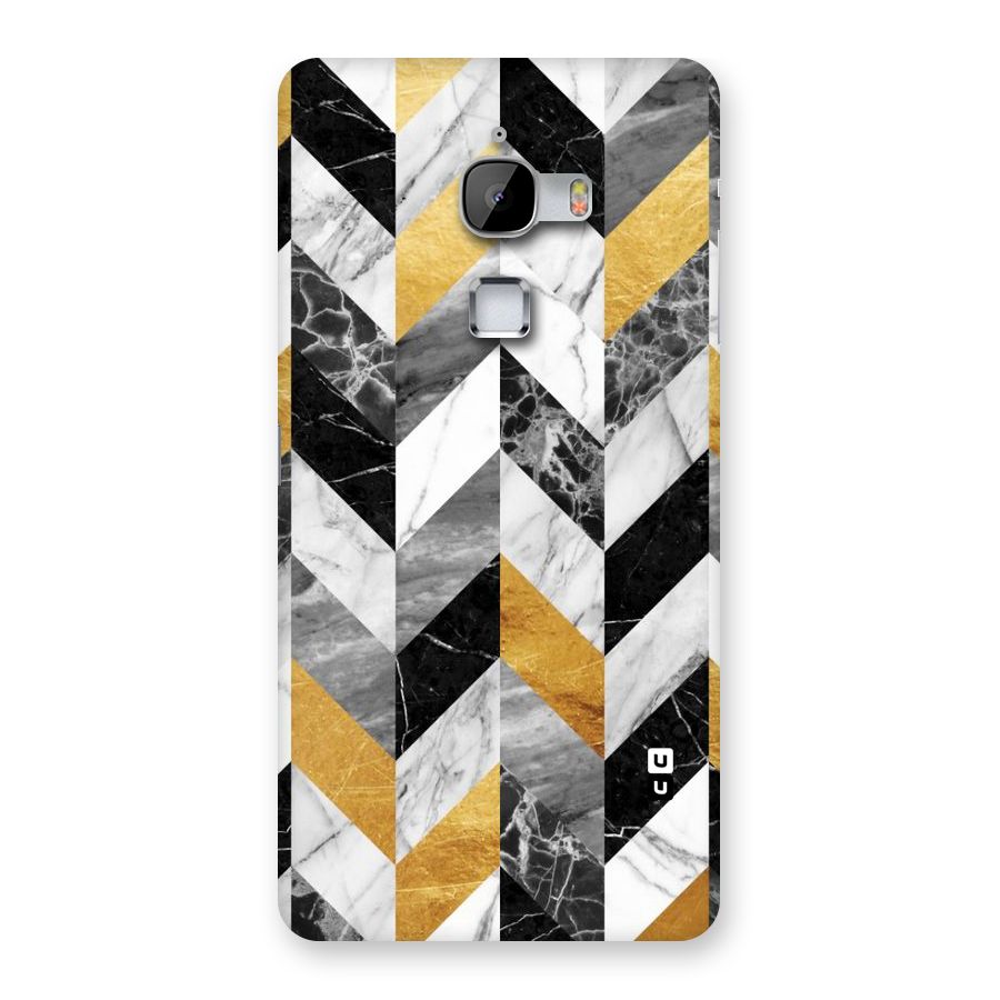 Yellow Grey Marble Back Case for LeTv Le Max