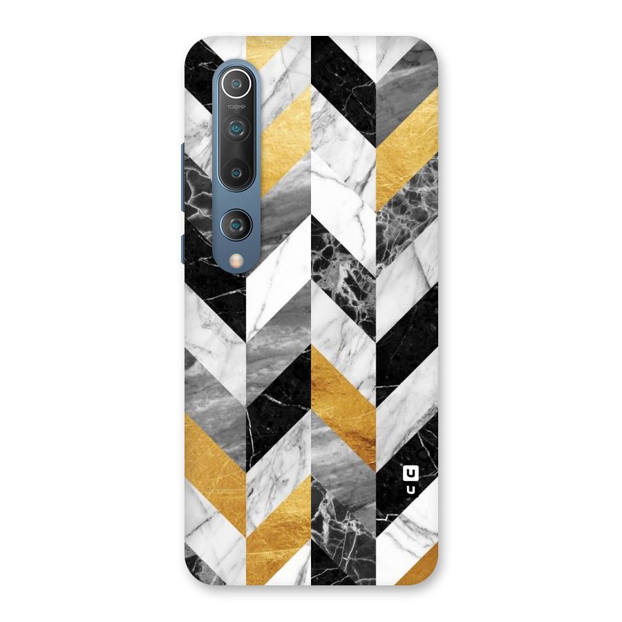 Yellow Grey Marble Back Case for Mi 10