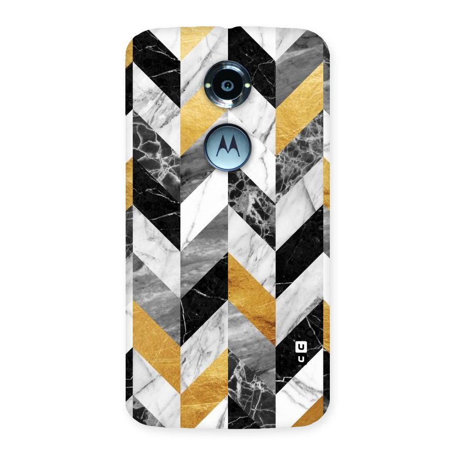 Yellow Grey Marble Back Case for Moto X 2nd Gen