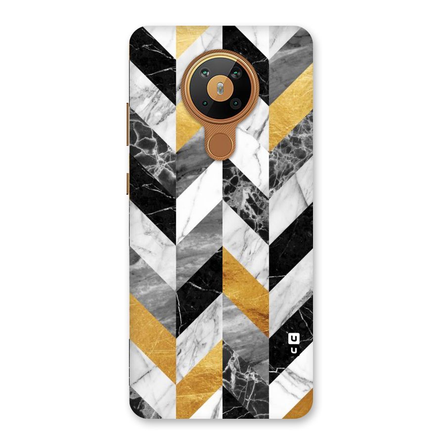 Yellow Grey Marble Back Case for Nokia 5.3
