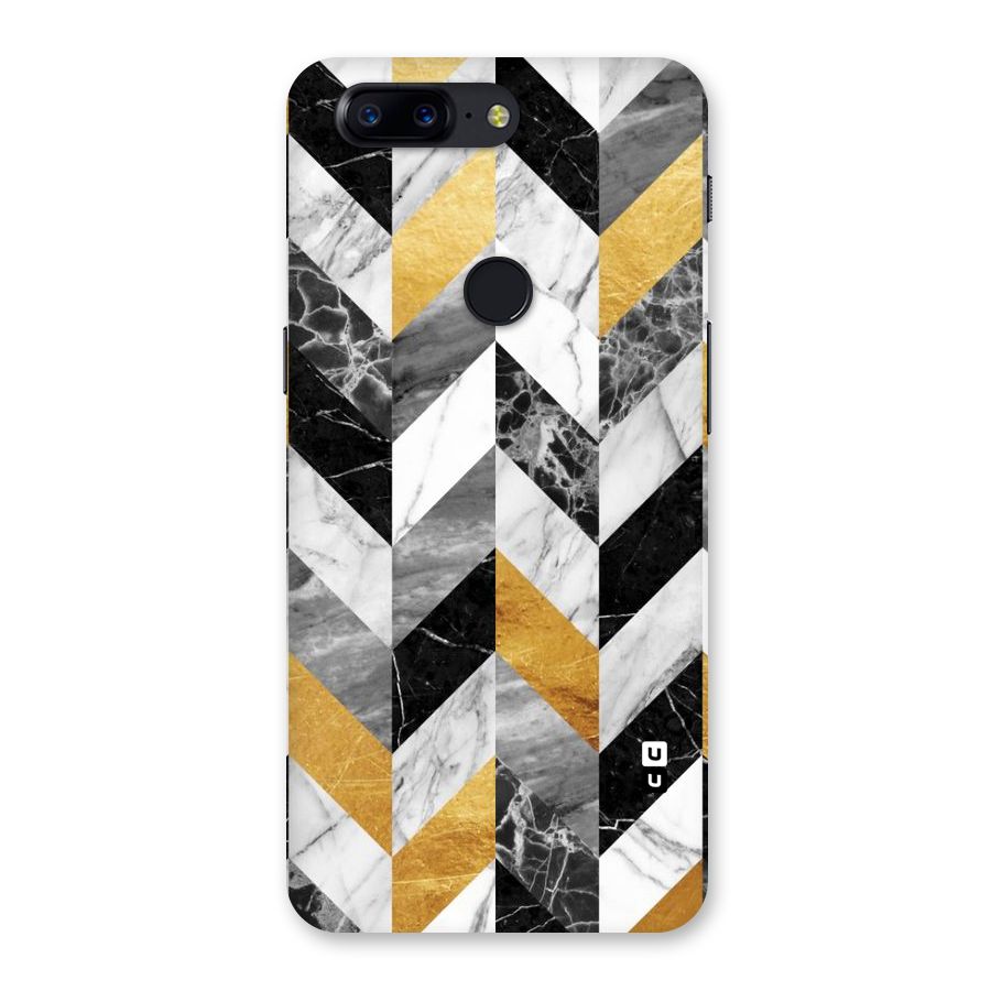 Yellow Grey Marble Back Case for OnePlus 5T