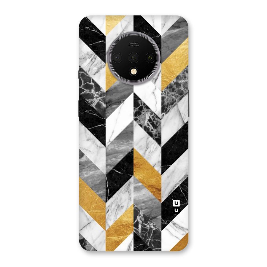 Yellow Grey Marble Back Case for OnePlus 7T