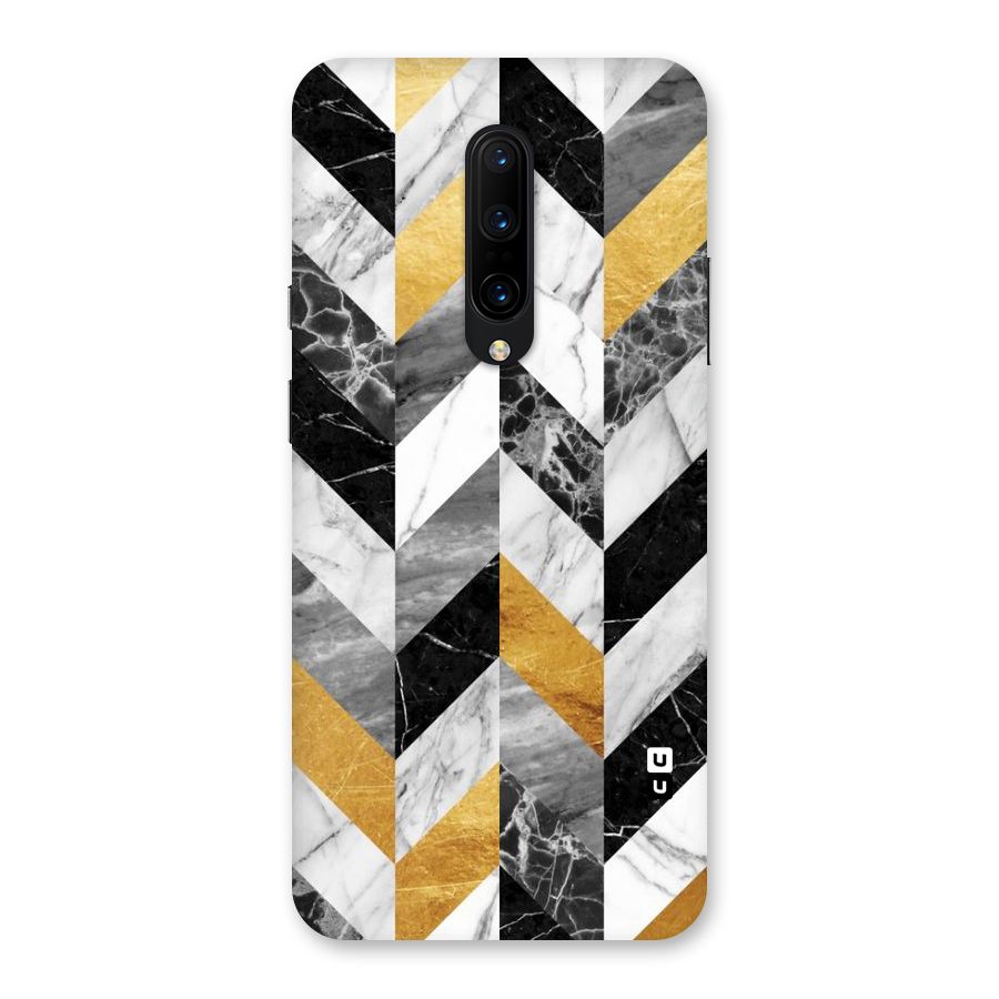 Yellow Grey Marble Back Case for OnePlus 7 Pro