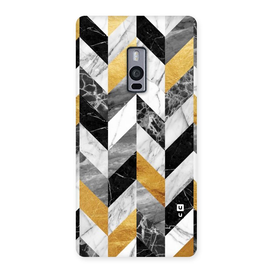 Yellow Grey Marble Back Case for OnePlus Two