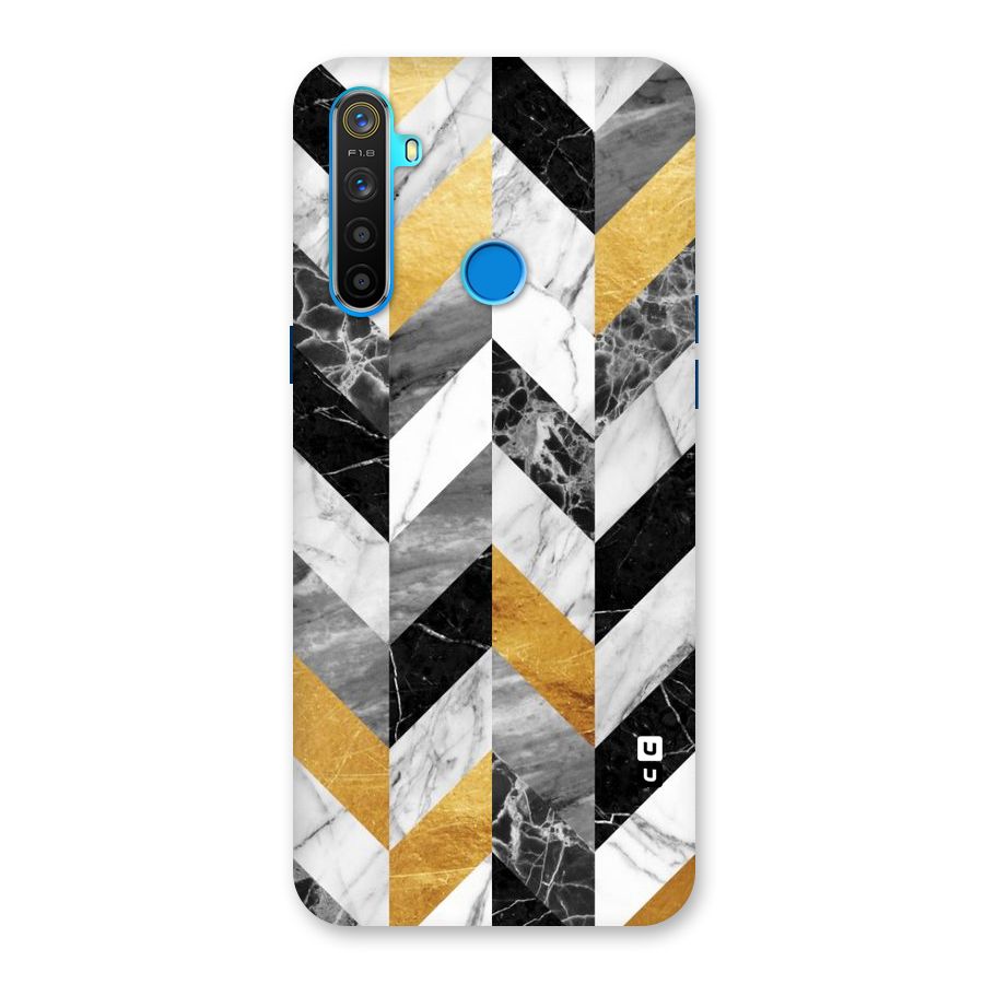 Yellow Grey Marble Back Case for Realme 5s