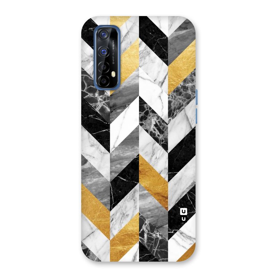 Yellow Grey Marble Back Case for Realme 7