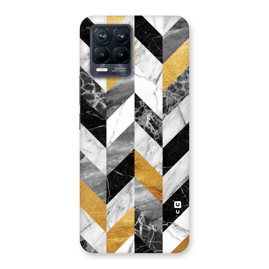 Yellow Grey Marble Back Case for Realme 8 Pro