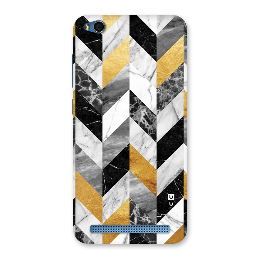 Yellow Grey Marble Back Case for Redmi 5A