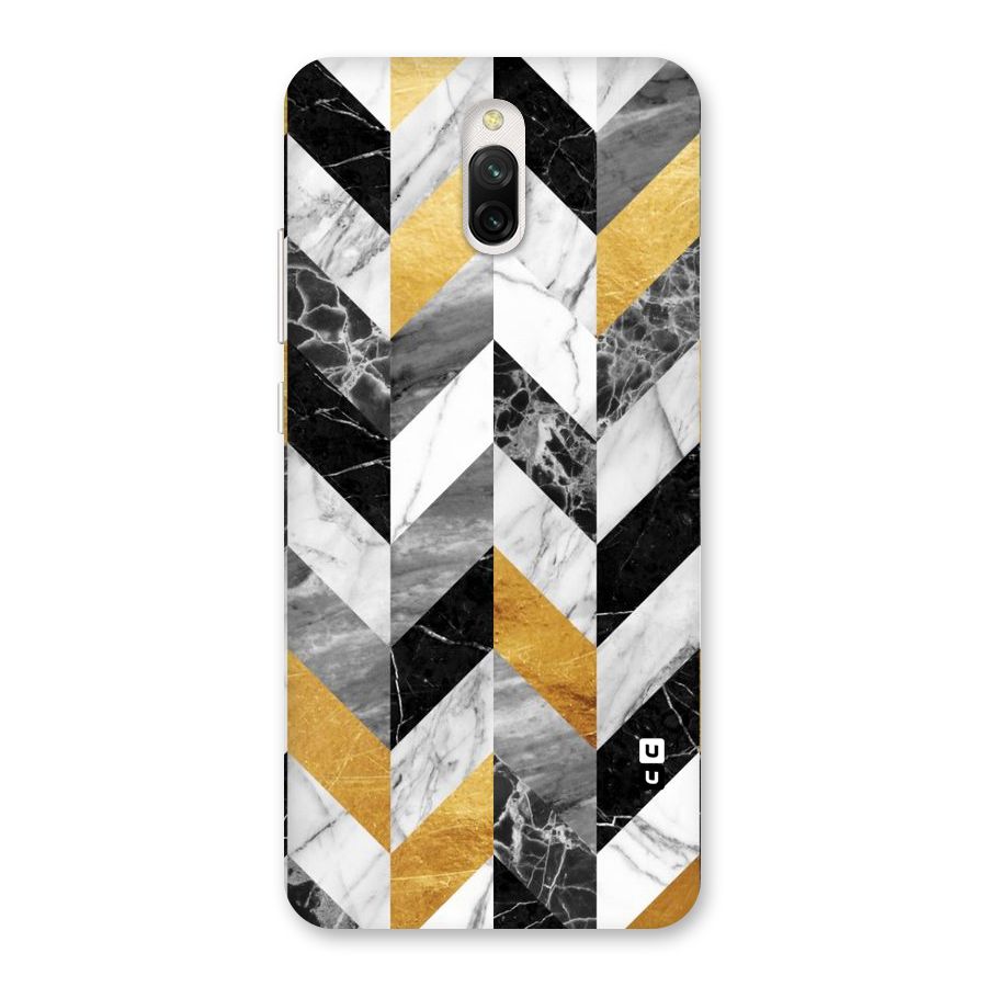 Yellow Grey Marble Back Case for Redmi 8A Dual