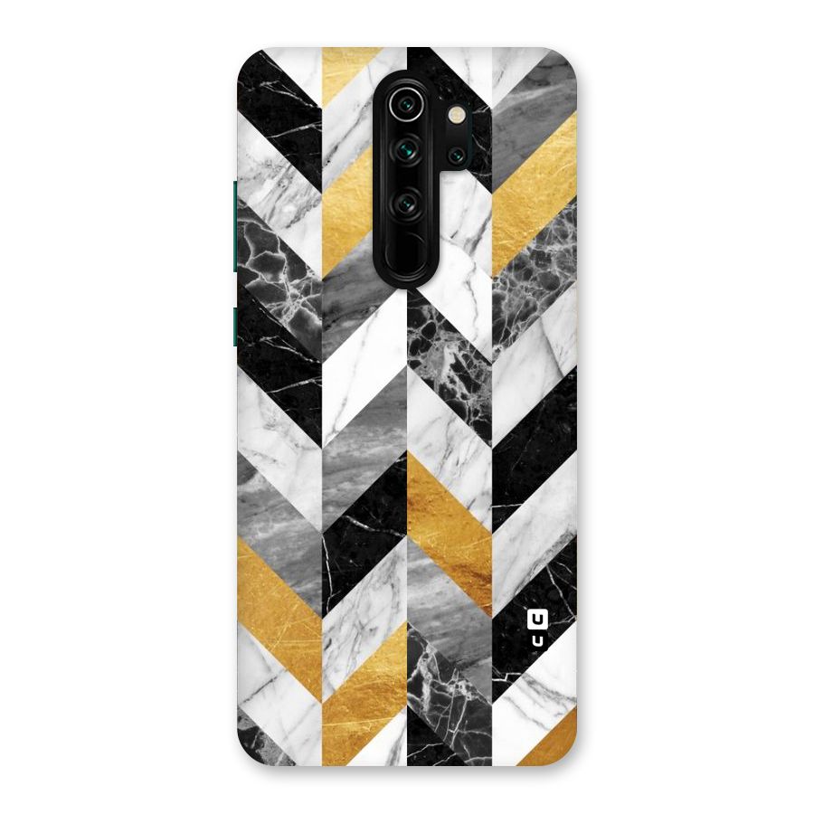 Yellow Grey Marble Back Case for Redmi Note 8 Pro