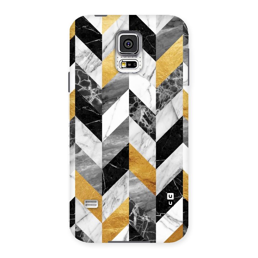 Yellow Grey Marble Back Case for Samsung Galaxy S5