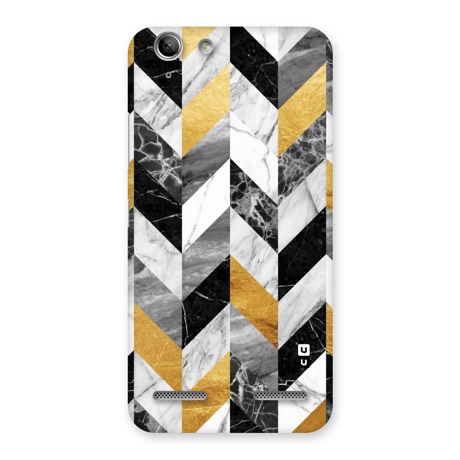 Yellow Grey Marble Back Case for Vibe K5