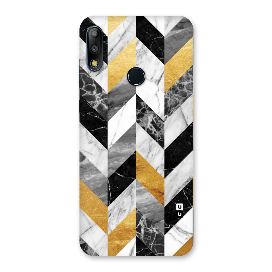 Yellow Grey Marble Back Case for Zenfone Max Pro M2