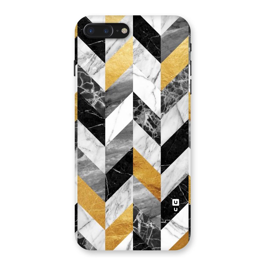 Yellow Grey Marble Back Case for iPhone 7 Plus