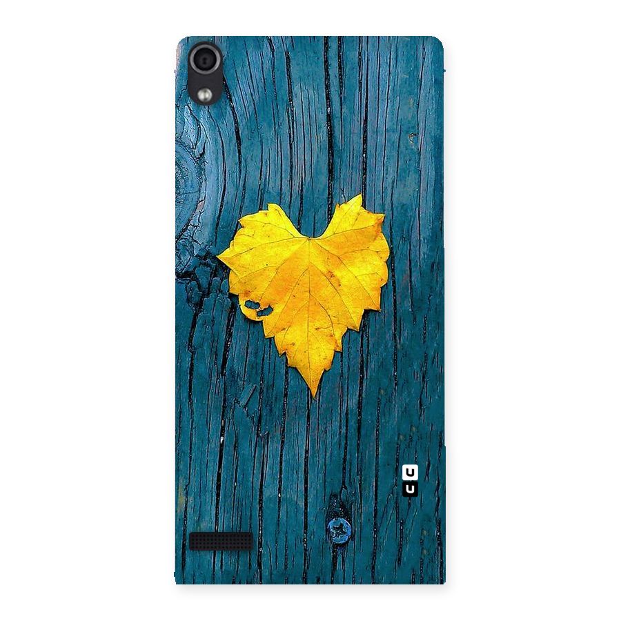 Yellow Leaf Back Case for Ascend P6
