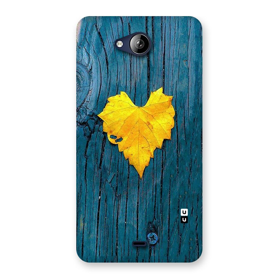 Yellow Leaf Back Case for Canvas Play Q355