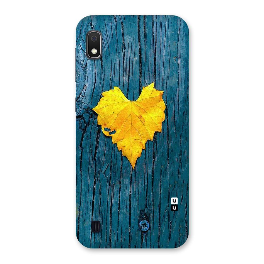 Yellow Leaf Back Case for Galaxy A10