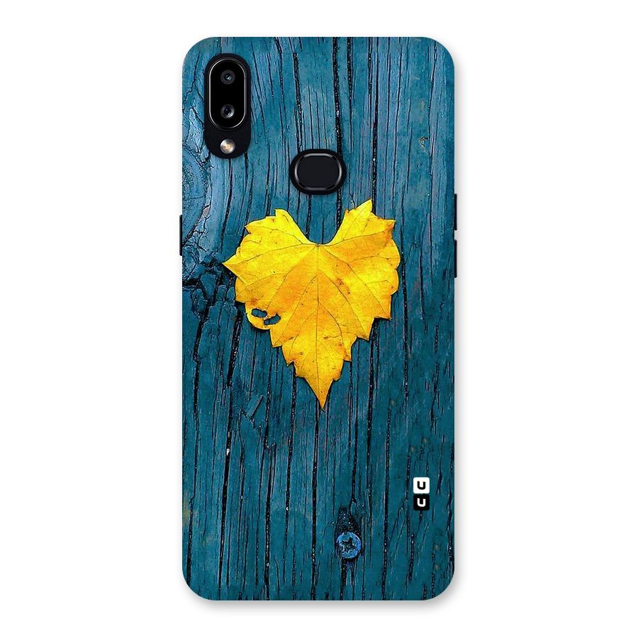 Yellow Leaf Back Case for Galaxy A10s