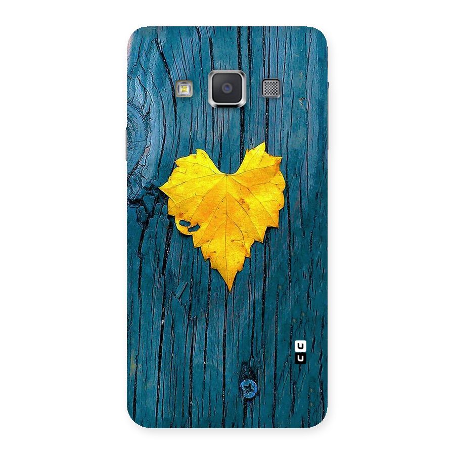 Yellow Leaf Back Case for Galaxy A3