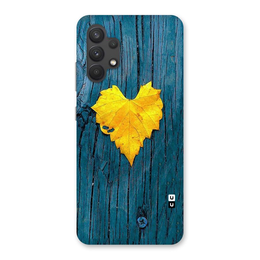 Yellow Leaf Back Case for Galaxy A32