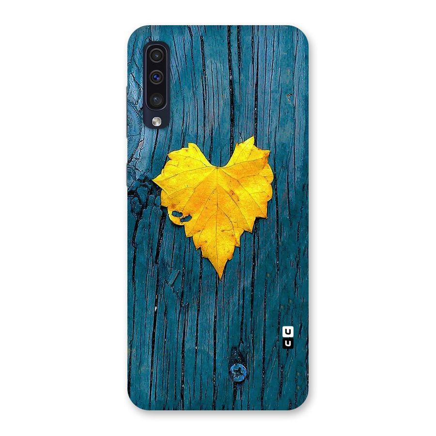 Yellow Leaf Back Case for Galaxy A50