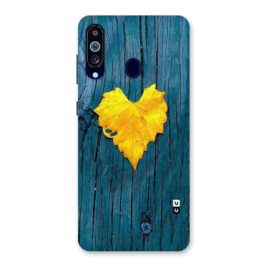 Yellow Leaf Back Case for Galaxy A60