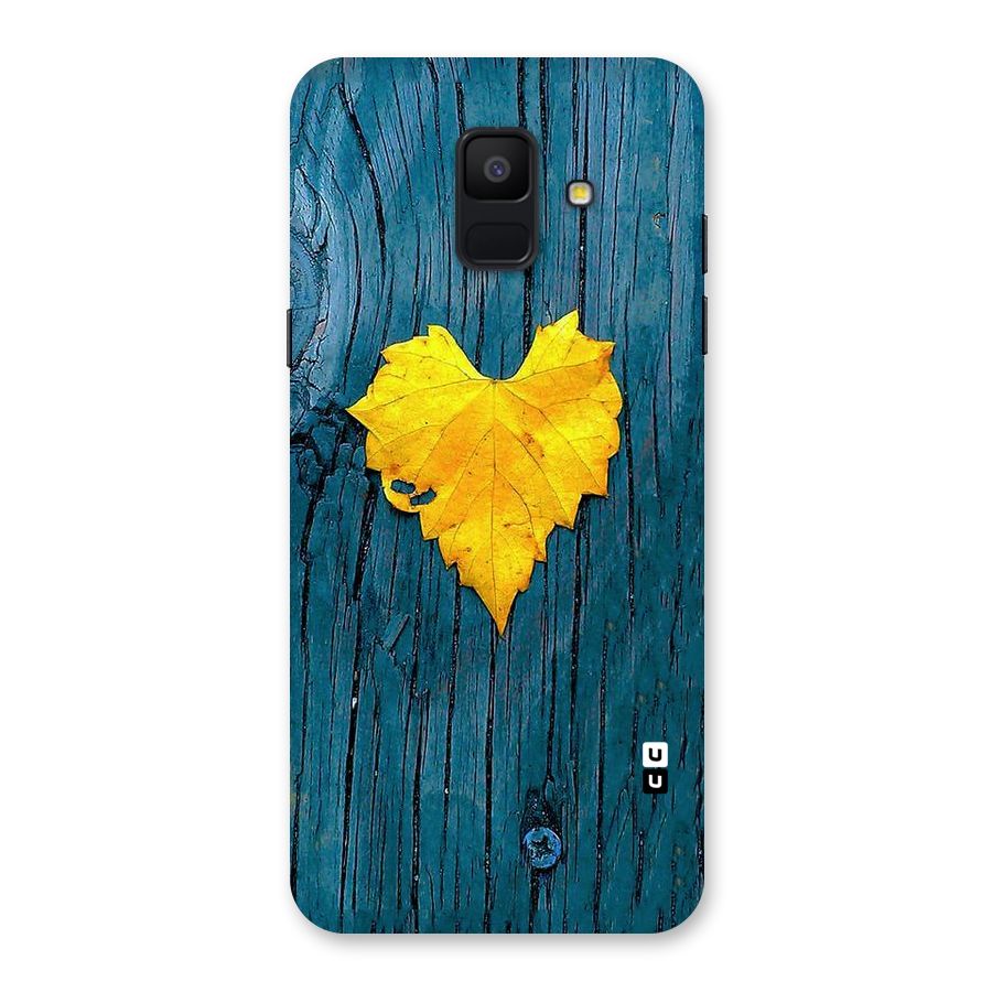 Yellow Leaf Back Case for Galaxy A6 (2018)