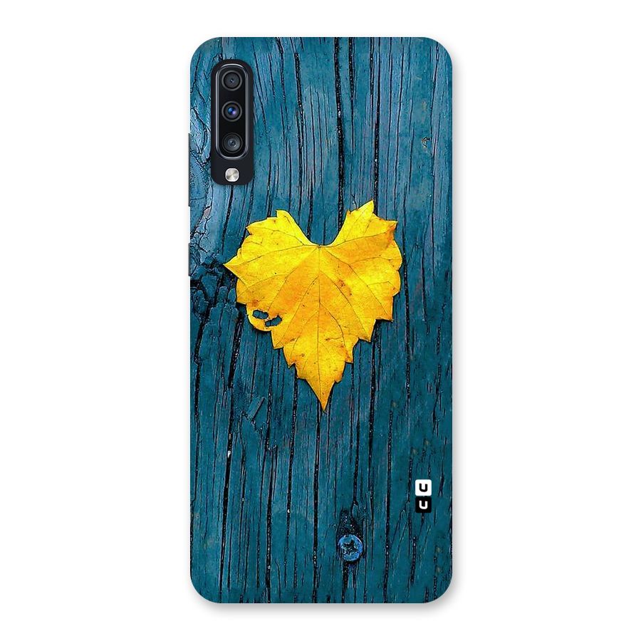 Yellow Leaf Back Case for Galaxy A70