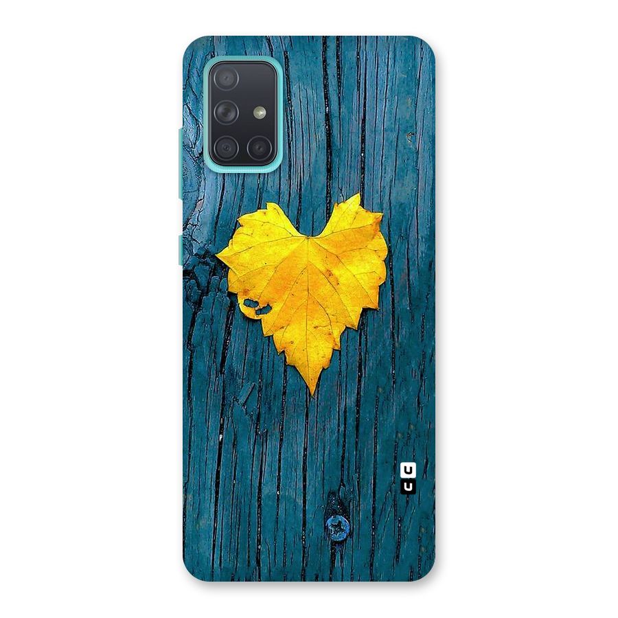 Yellow Leaf Back Case for Galaxy A71