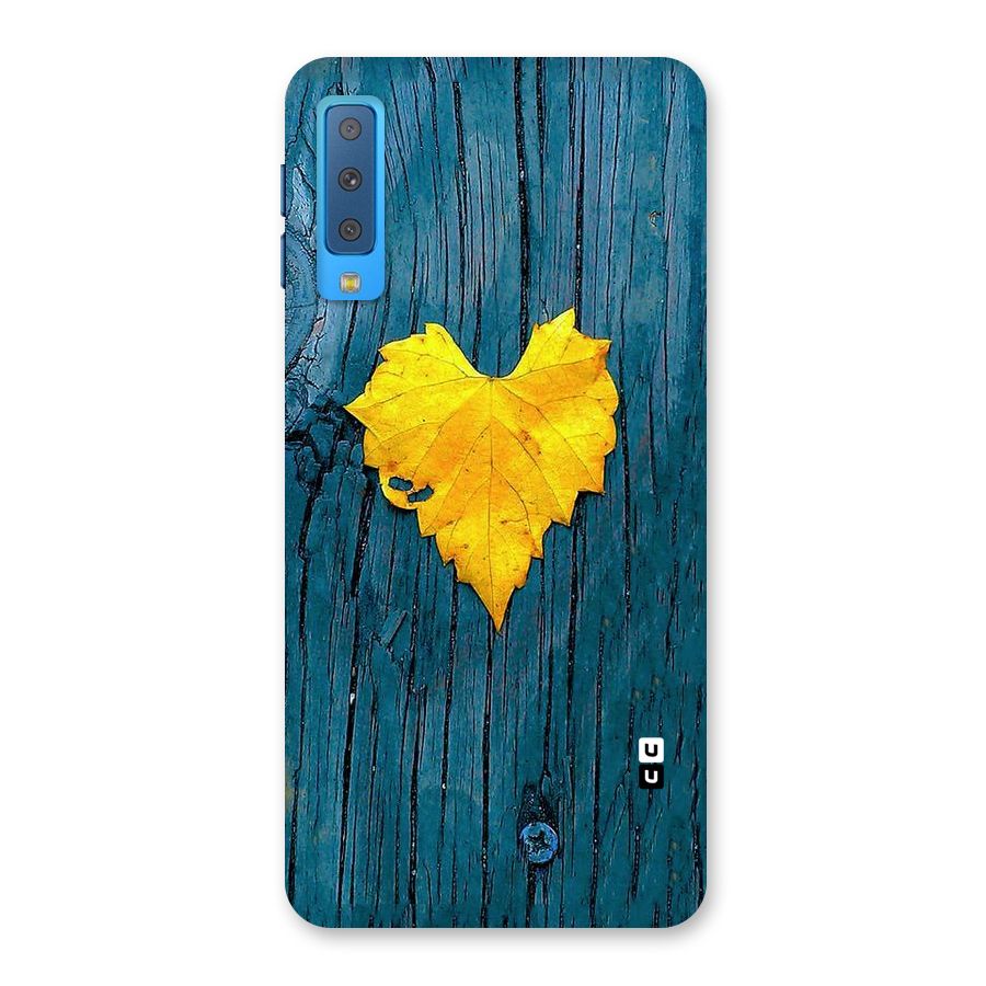 Yellow Leaf Back Case for Galaxy A7 (2018)
