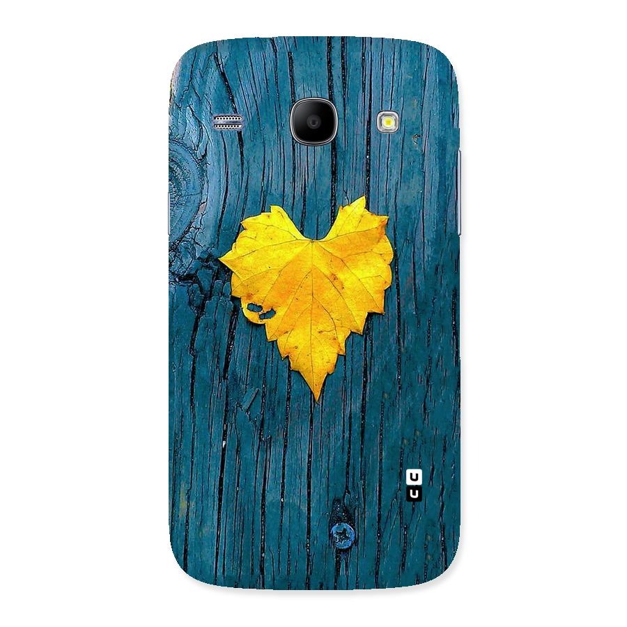 Yellow Leaf Back Case for Galaxy Core