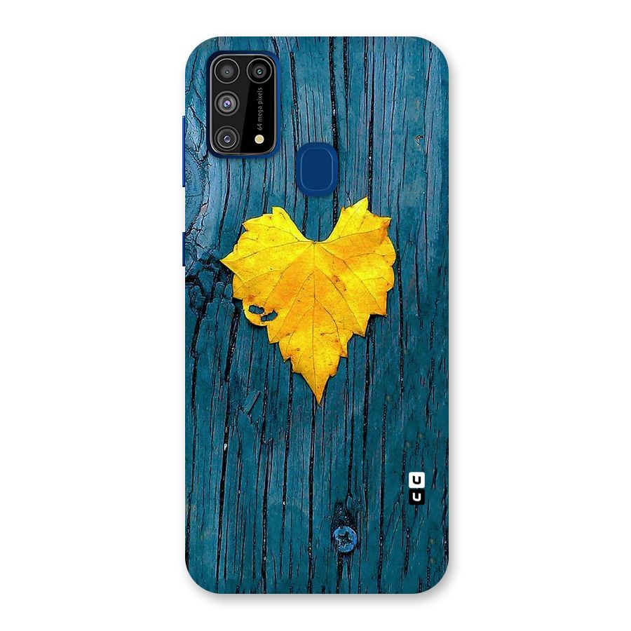 Yellow Leaf Back Case for Galaxy F41
