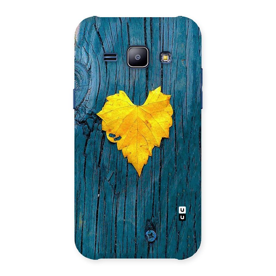 Yellow Leaf Back Case for Galaxy J1