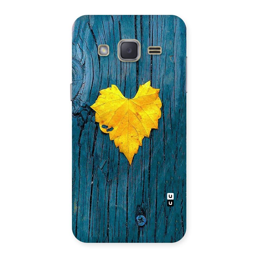 Yellow Leaf Back Case for Galaxy J2
