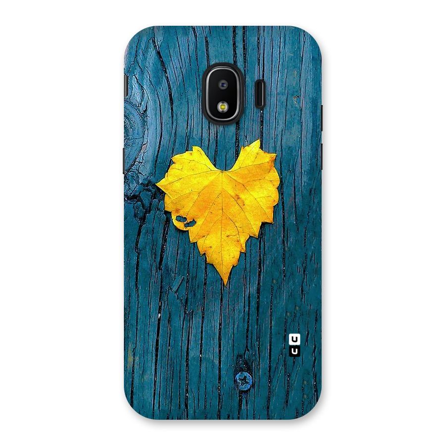 Yellow Leaf Back Case for Galaxy J2 Pro 2018