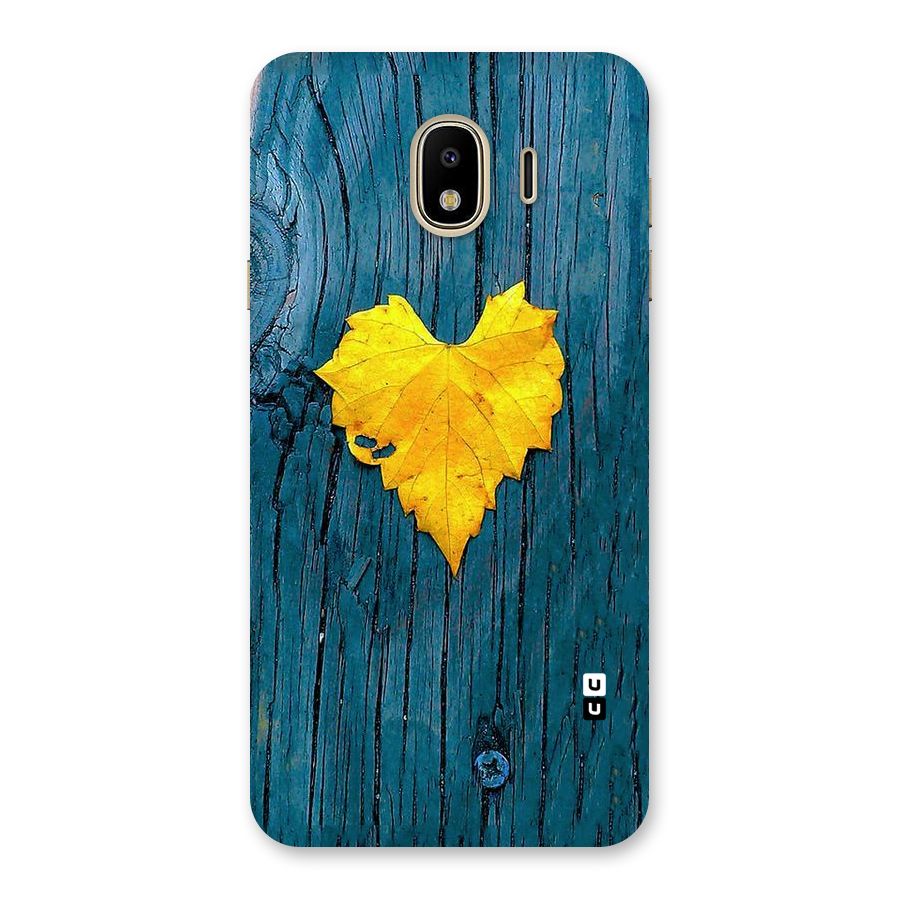 Yellow Leaf Back Case for Galaxy J4