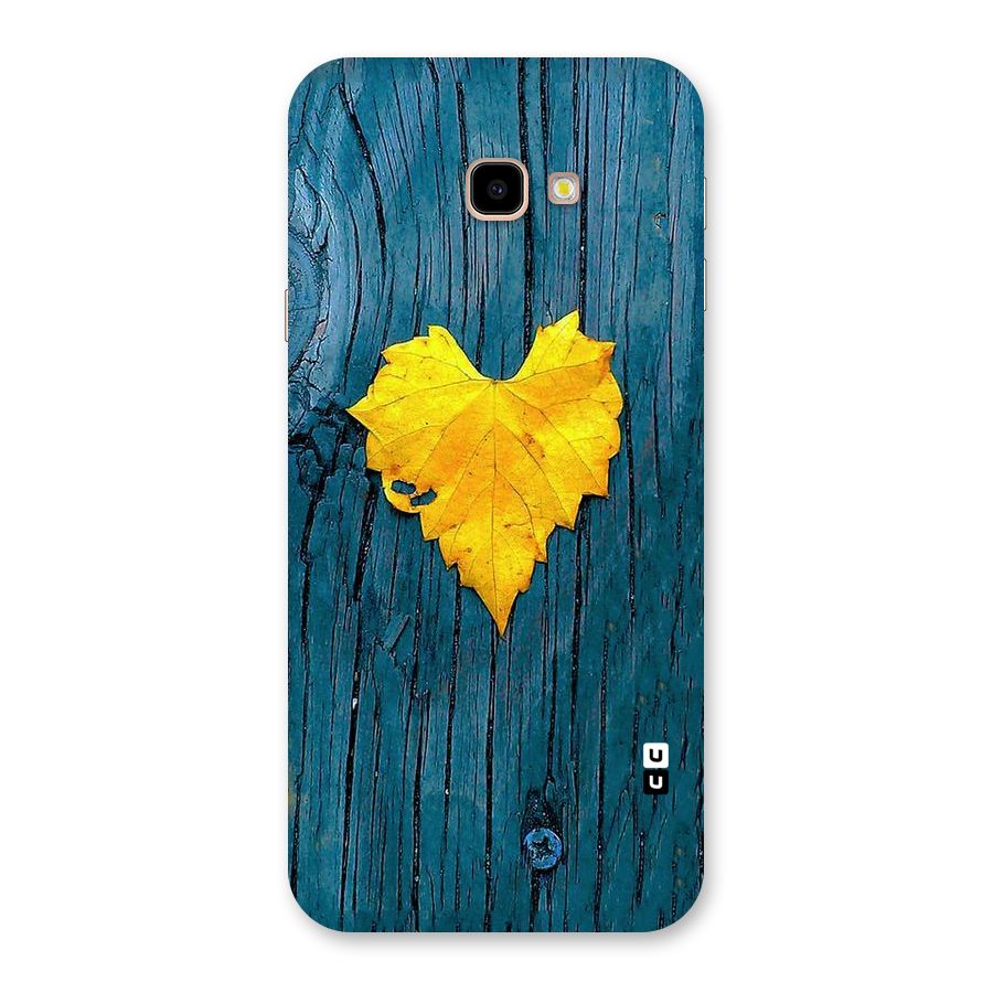 Yellow Leaf Back Case for Galaxy J4 Plus