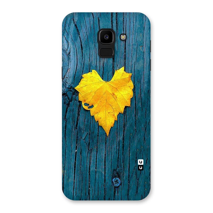 Yellow Leaf Back Case for Galaxy J6