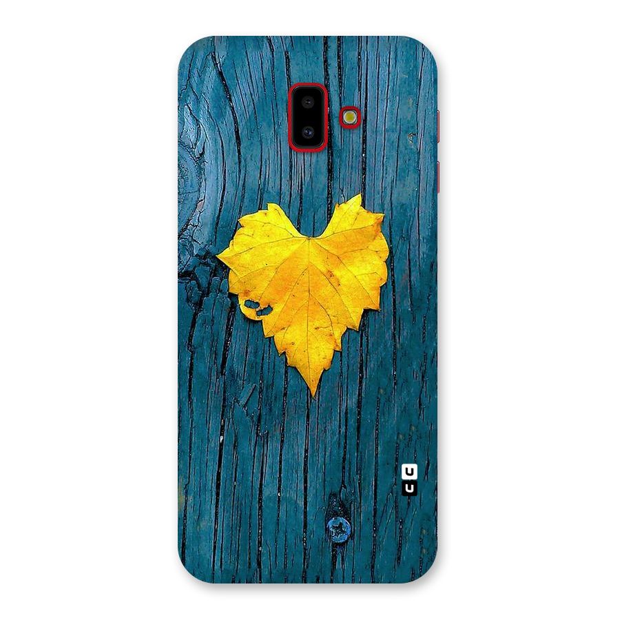 Yellow Leaf Back Case for Galaxy J6 Plus