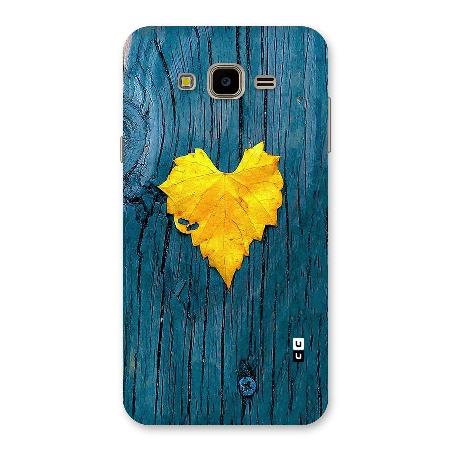 Yellow Leaf Back Case for Galaxy J7 Nxt