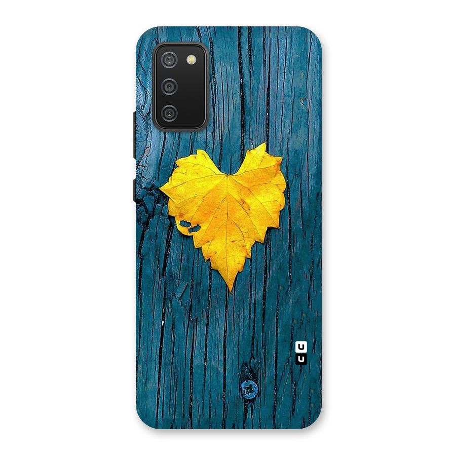 Yellow Leaf Back Case for Galaxy M02s