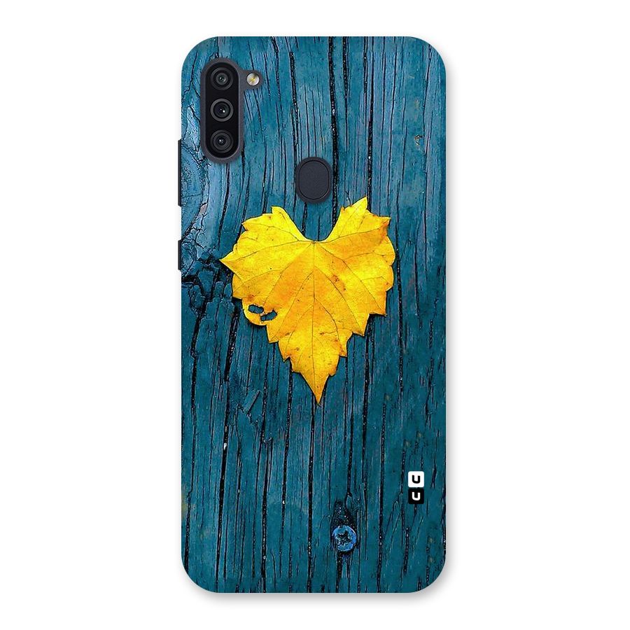 Yellow Leaf Back Case for Galaxy M11