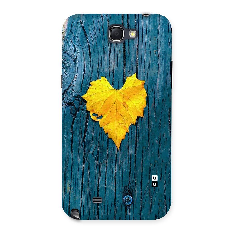 Yellow Leaf Back Case for Galaxy Note 2