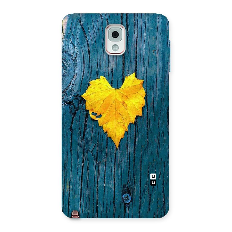 Yellow Leaf Back Case for Galaxy Note 3