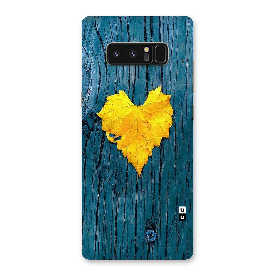 Yellow Leaf Back Case for Galaxy Note 8