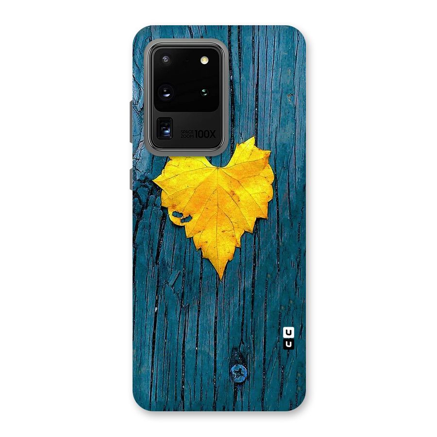 Yellow Leaf Back Case for Galaxy S20 Ultra